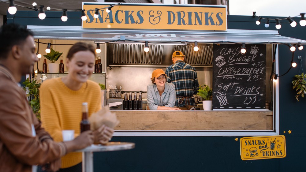 Food market stall